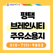 브레인시티 주유소용지 단지도